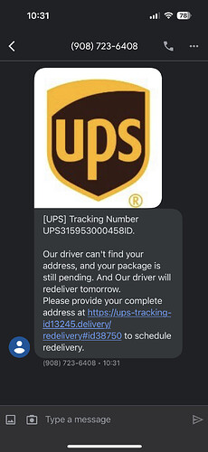 UPS scam