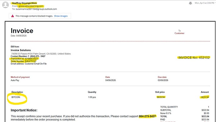 Scam Invoice Solutions