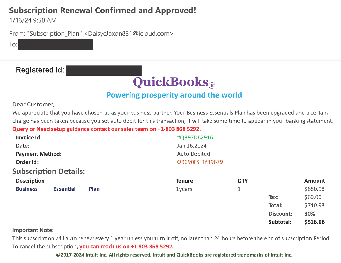 2024-01-17-QuickBooks-Refund-Scam-Email_Redacted